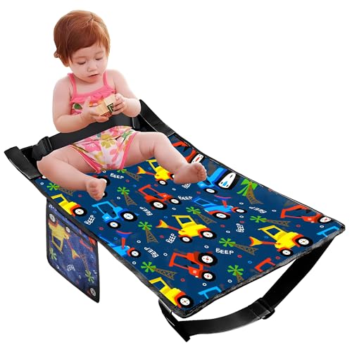 Toddler Airplane Bed, Airplane Seat Extender Travel Bed for Kids, Kids Airplane Travel Essentials, Must-Have Foot Rest for Flights, Portable & Cozy Airplane Bed for Toddlers, Truck