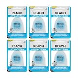 REACH Ultraclean Dental Floss, Mint, Plaque Remover for Teeth, Shred Resistant, Waxed, Easy on Gums & Teeth...