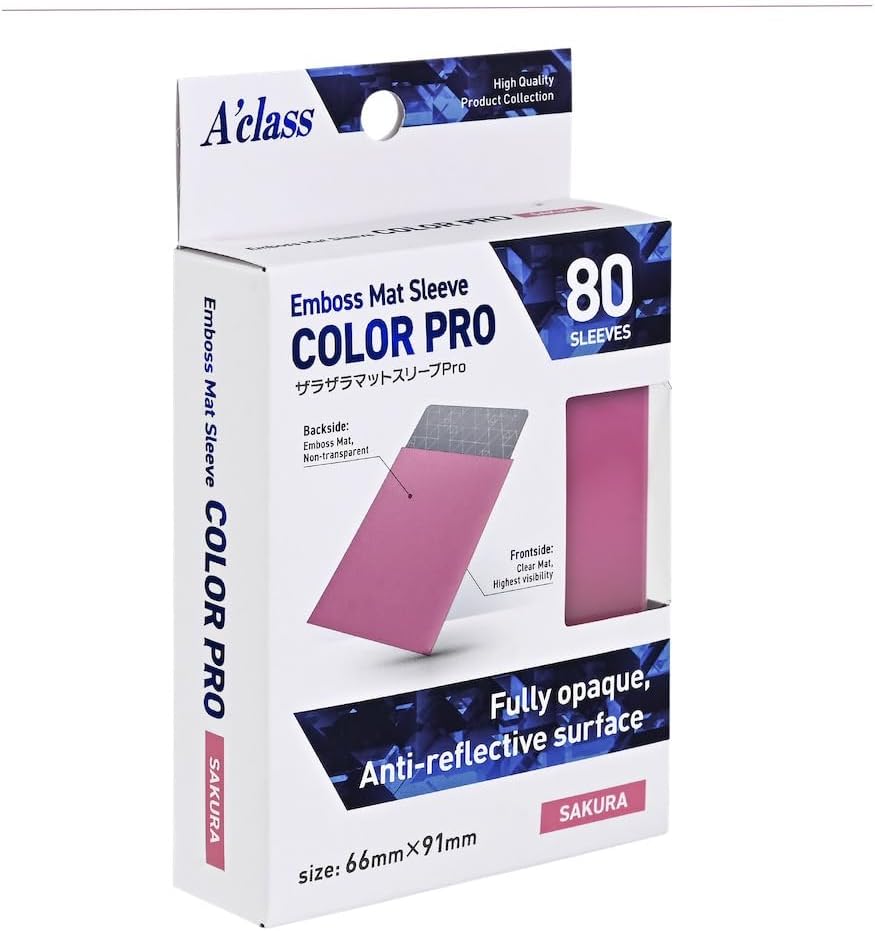Aclass Rugged Mat Sleeve Pro Sakura, Body Size 2.6 x 3.6 inches (66 x 91 mm)