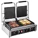 KAUTO Kommerzielle Sandwichpresse 220V Elektrischer Sandwichpressengrill 3600W Sandwichpressenhersteller Toaster Doppelköpfe Panini Grillpresse Toaster Sandwich Kommerzielle Maschine