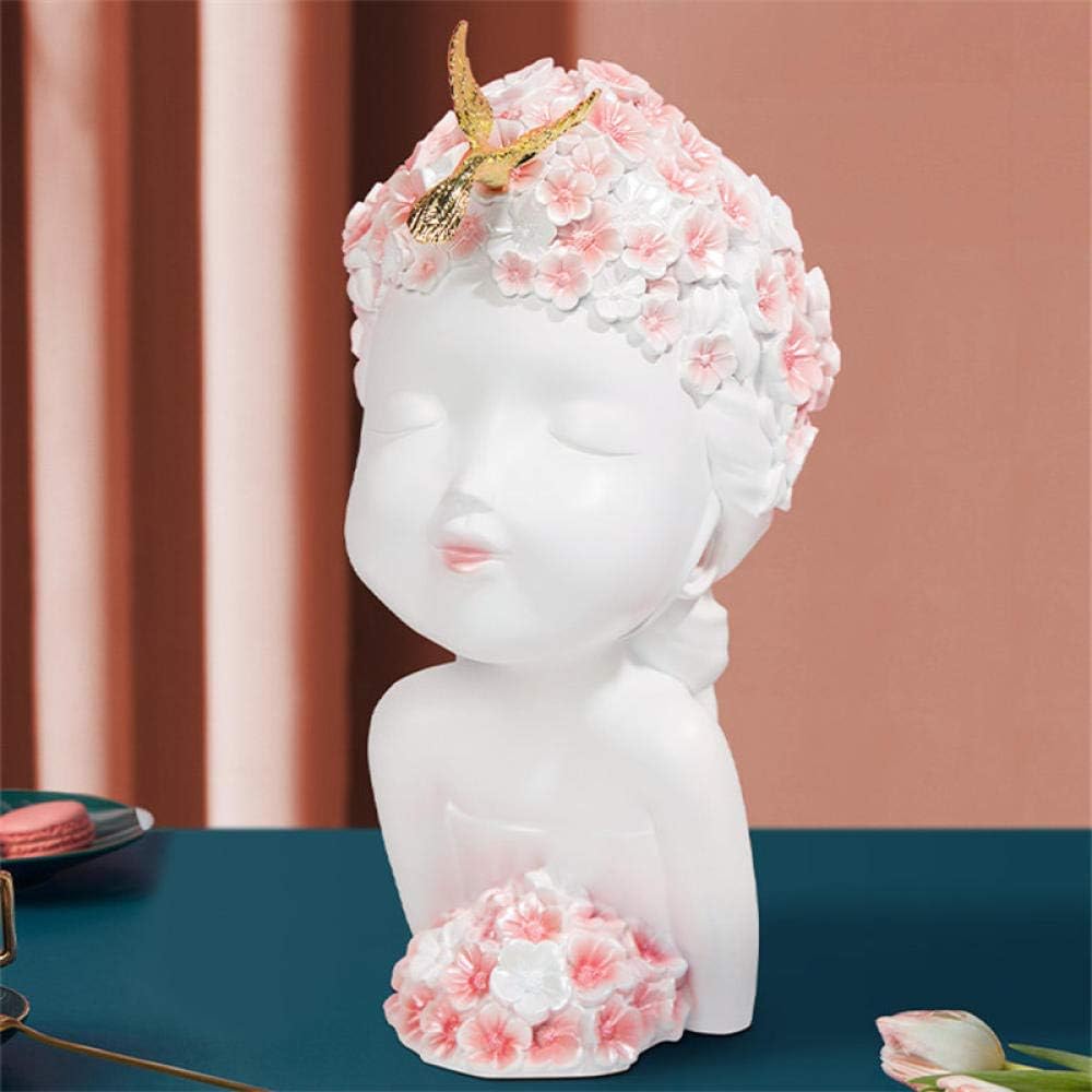 Sculpture Appreciation Bust Girl Art Decor Figurines Animal Statues Resin Craft Decoration