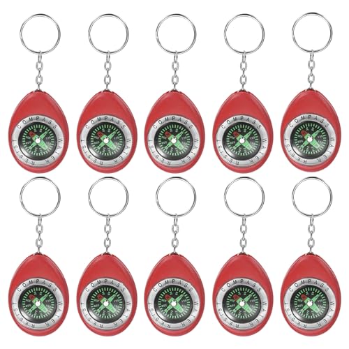 Brújula para llavero - Brújula de bolsillo de supervivencia mini con anillo para llavero para senderismo