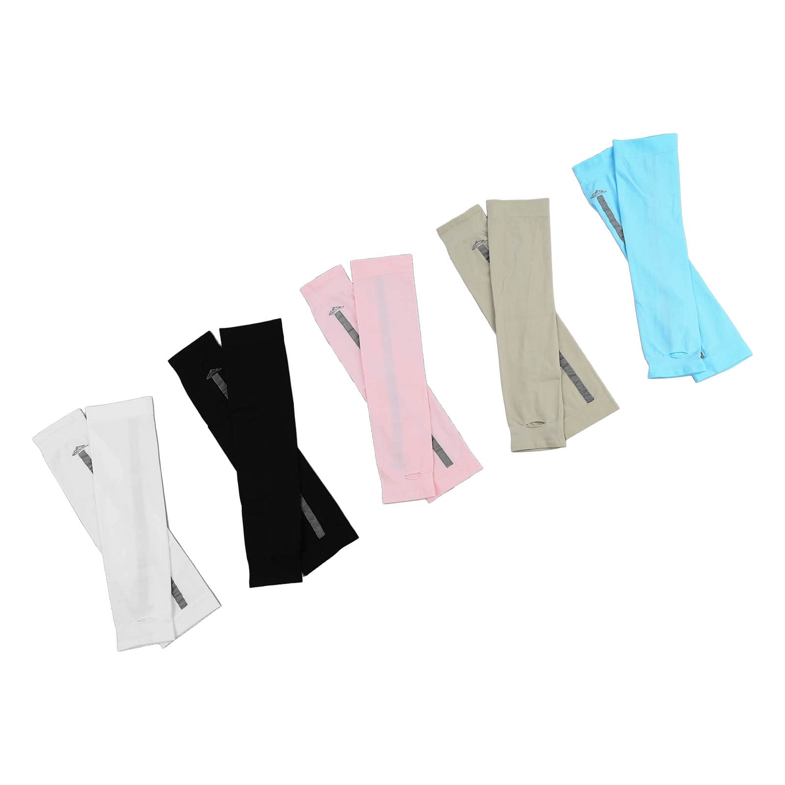 5 paia Manicotti Braccia Anti UV Manicotto Braccio, Manicotti Pallavolo Ideali per Ciclismo Calcio Padel Beach Volley, Manicotti a Compressione per Protezione della Pelle (Multicolore)
