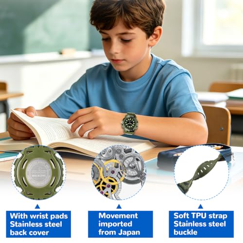 Image of CKV Kids Watch Analog Waterproof Time Teaching for Boys Girls