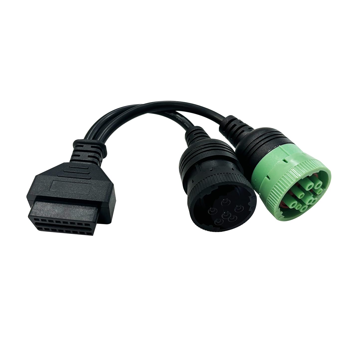 Amazon.com: VZG OBD to Type 2 Green 9pin J1939+ 6pin J1708 Split Y