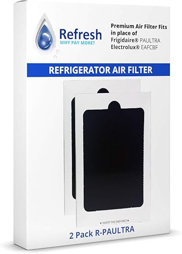 Miniatura 2 de Refresh Filtro de aire de repuesto para refrigerador EAFCBF, PAULTRA, 241754001, 242047804, 242061001, 7241754001 (paquete de 2)
