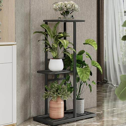imuounl 3 Tier Metal Plant Stand Indoor Outdoor
