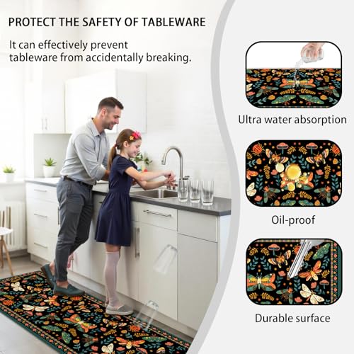50% Off Butterfly Anti-Fatigue Kitchen Mats, Non-Slip & Washable