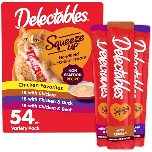 Delectables Squeeze Up Non-Seafood Variety Pack, Creamy Squeezabl...