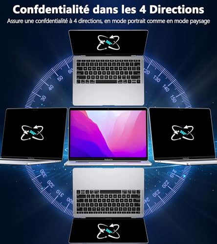 Filtre de confidentialité pour MacBook Pro 13 protection écran premium mat