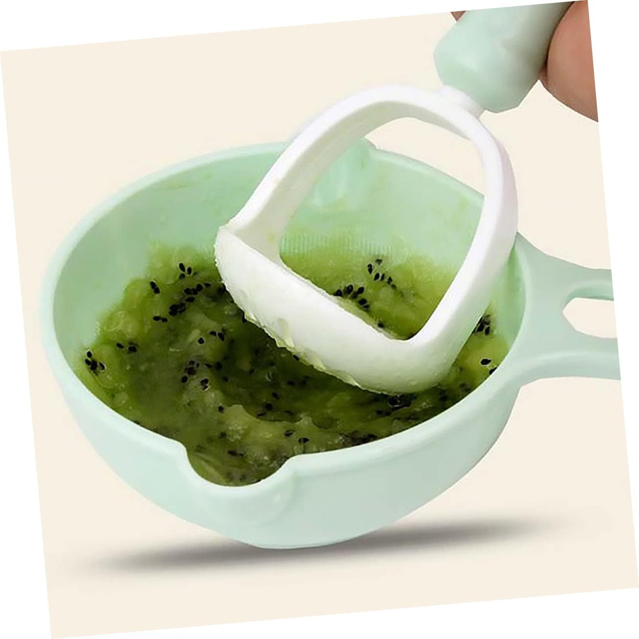 1 Set Multi Functional Food Grinding Bowl Manual Puree Tool for Months Easy to Clean Material Compact Design for Convenient Storage and Nutritional Meal image 8 of 9 B0F8PH6PWG