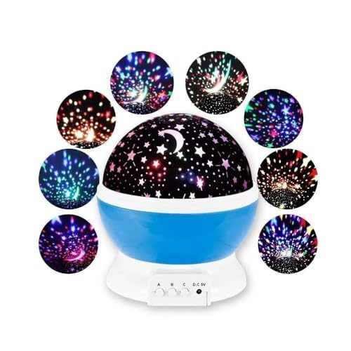 Image of Desidiya Night Light Star Projector | Star Master Galaxy 360 Rotating Colorful Lights Starry Space Projection Home Room Decoration Design | Moon Star Projection Lamp for Kids Room