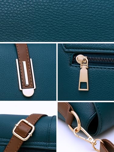 Image of ITALISH Faux Leather Crossbody Bag with Brown Strap Gold-Tone Hardware
