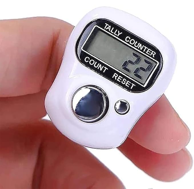 K2P Digital Finger Counter – Electronic Hand Tally Counter with Adjustable Strap, LCD Display & Reset Button | Portable Japa Counter for Chanting, Meditation, Sports & Score Tracking 4