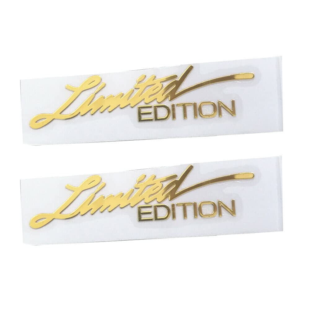 Naklejka dekoracyjna z limitowanej edycji, Asudaro 2 szt. 75 x 18 mm niestandardowe naklejki samochodowe samoprzylepna edycja limitowana edycja kreatywne naklejki pcv, na SUV-y, ciężarówki, łodzie