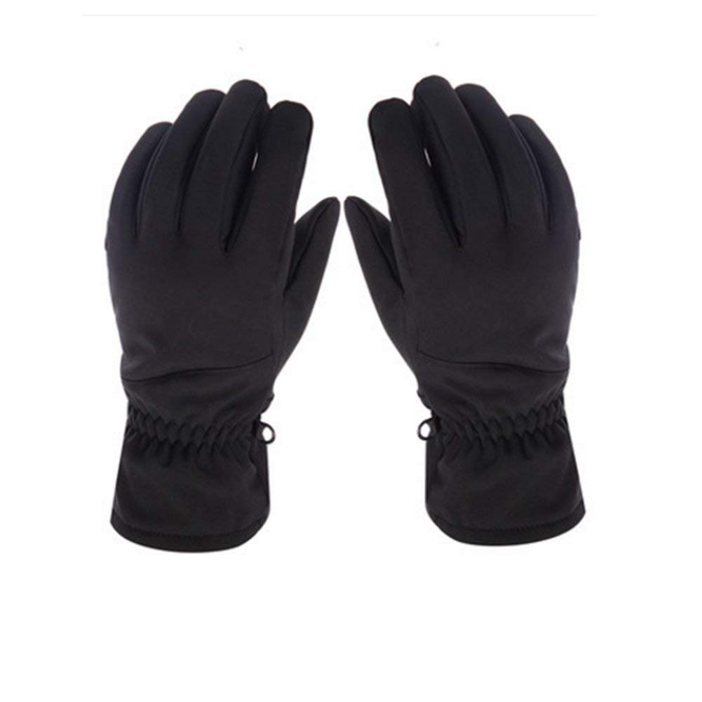 Unisex-Adult Mittens Męskie Outdoor Winter Grube Ciepłe Rękawiczki Nowoczesne Casual Men Fashion Rękawiczki Termiczne Rękawiczki Jeździeckie/Black 2/One Size
