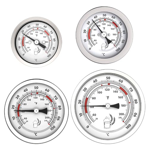 Thermomètre de fermentation de haute précision avec double échelle 120°C