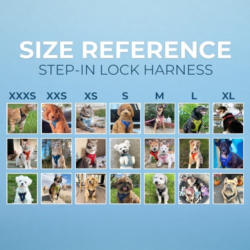 Voyager Step-in Lock Pet Harness - All Weather Mesh, Adjustable Step in Harness for Cats and Dogs by Best Pet Supplies - Royal Blue, S — view 7