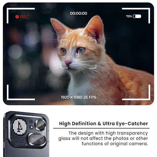 Image of FIRST MART Black Camera Ring Guard Protector for Nothing Phone 4A Pro | Tempered Glass with Metal Alloy Rings, HD Clear, Scratch Resistant, Case-Friendly | Pack of 1