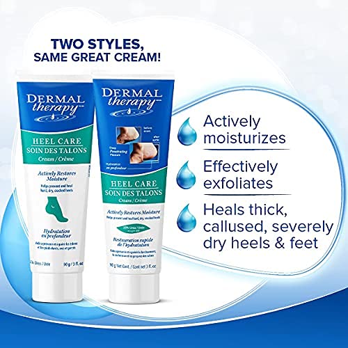 Dermal Therapy Heel Care Cream - Moisturizing Treatment that Repairs and Heals Dry, Rough, Cracked Heels and Feet (3 oz / 90g) - Pack of 2 - Image 5
