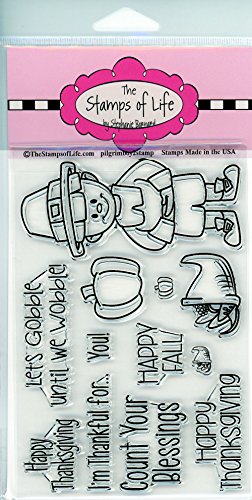 Thanksgiving Stamps For Card-Making And Scrapbooking Supplies By The Stamps Of Life - Pilgrimboy2Stamp #TOP9