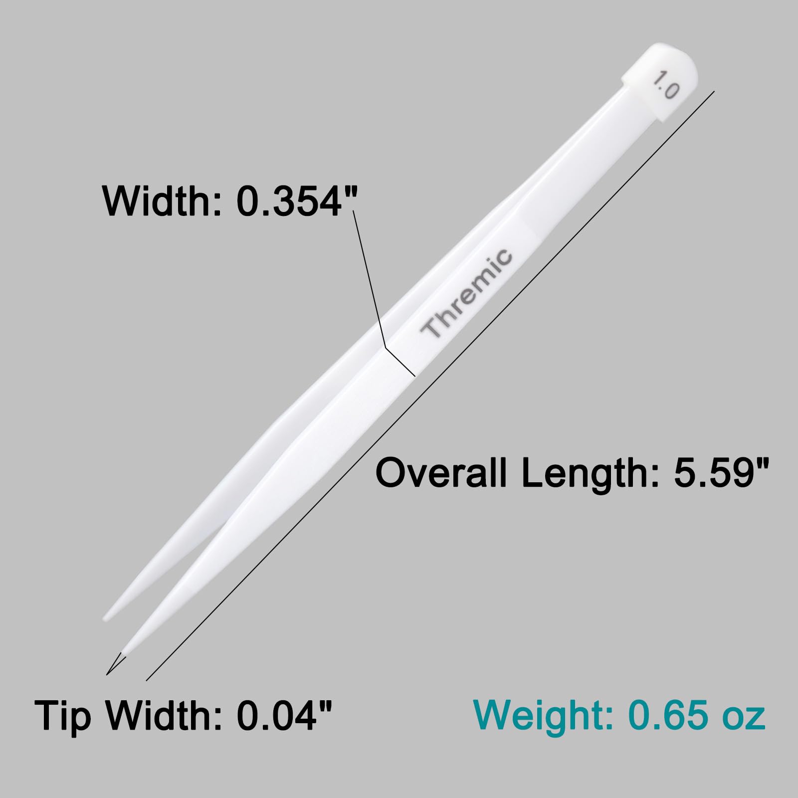 1mm Zirconia Ceramic Tweezers - Non-Conductive Precision Tips for SMD/PCB — Amazon image 2