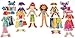 TS Shure by Bendon Daisy Girls 40-Piece Wooden Magnetic Dress Up Doll 50463