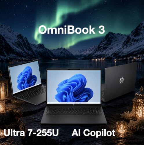 Image of HP OmniBook 3 Copilot + Laptop 16.0 inch 60Hz Touchscreen IPS WUXGA Display