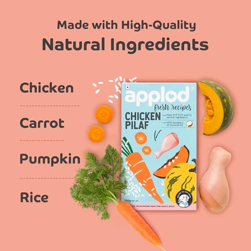 Image of Chicken Pilaf Fresh Dog Food for Adult Dogs | High-Protein Chicken Meal for Muscle Strength & Easy Digestion | Complete & Balanced Fresh Nutrition | 300g