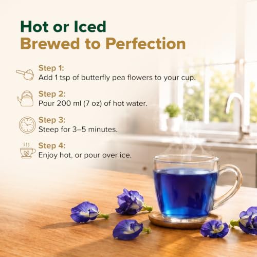 Image of VAHDAM Butterfly Pea Flower Tea(1.76oz |100+ Cups) High Quality Loose Tea