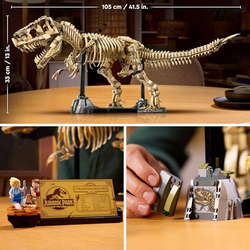 LEGO Jurassic World 76968 Les Fossiles de Dinosaures : le Tyrannosaurus Rex Pour Adulte - vue 7