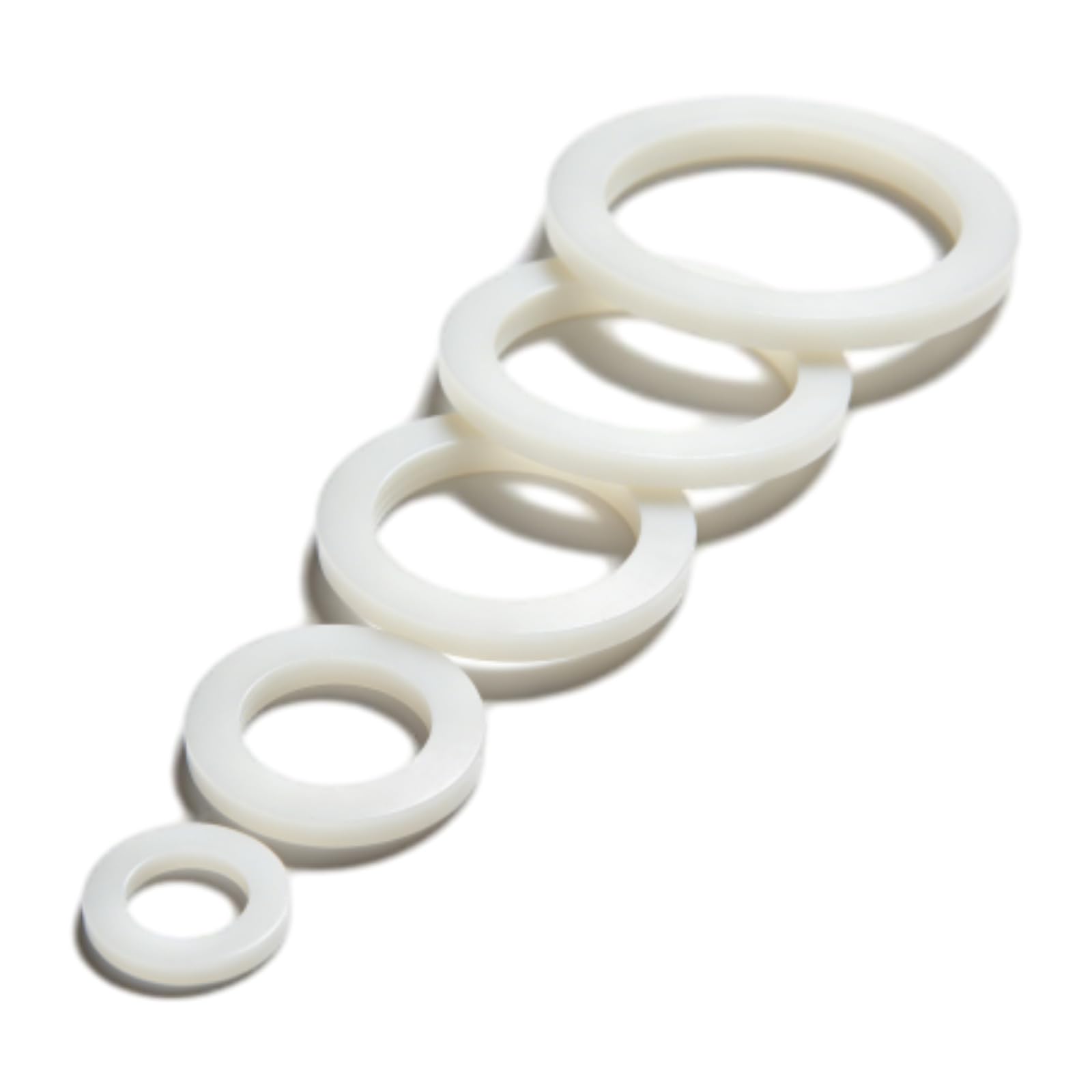 Guarnizione O-ring in PTFE da 1-2 mm di spessore, resistente agli agenti chimici e alle alte temperature per pompe e valvole.,IDxODxCS,66x68x1mm