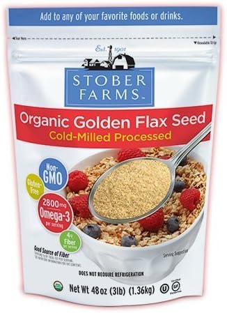 Flax USA Golden Flax Cold Milled Golden Flax Seed 3 lb. by Flax USA [Foods]