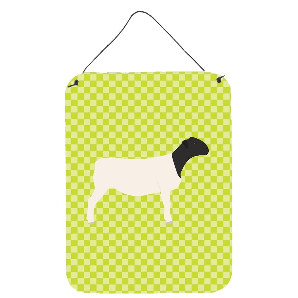 Dorper Sheep Green Wall or Door Hanging Prints - Green - 12 x 16 in.