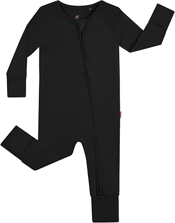 Baby One-Piece Romper Footless Bamboo Viscose Pajamas Sleepers for Baby Boys and Girls