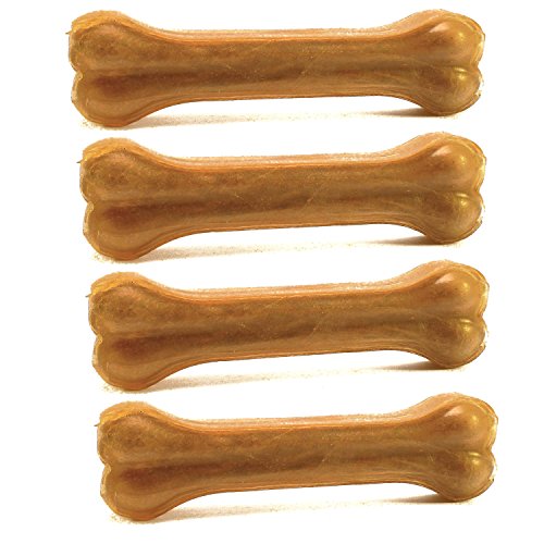 Yommy Hueso Prensado Perros Delicioso Snack Hueso Antiestrés Fortalecedor de Dientes (12cm 4 Unidades) YM-1101