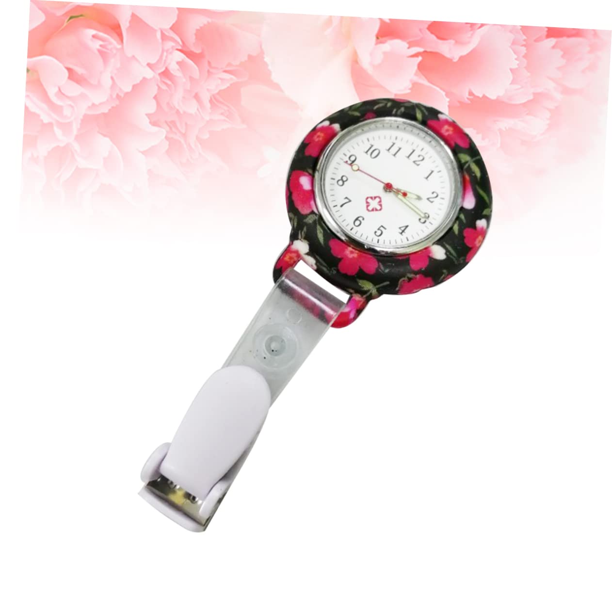 3stücke Ethnische Blumenpflegeuhr Tragbare Silikon-taschenuhr Für Krankenschwestern Präzise Zeitmessung Für Alltag Und Medizinische Anwendungen
