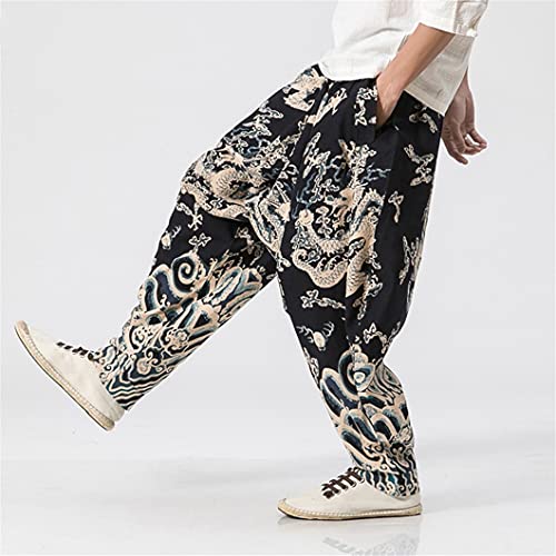 Dragon Pattern Pants Men Joggers Trousers Men Pants Streetwear Sweatpants Pants Men Trousers2