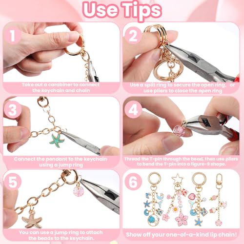 Kit para hacer llaveros y evitar perder las llaves con estilo JOICEE 2