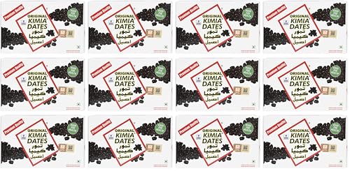 Image of Kimia Dates Original Mazafati Dates - Pack of 12 (500gm Each) | Juicy & Delicious Khajoor, Khajur | Healthy Snacks | Rich in Fibre | Perfect for Snacking (Carton Box)
