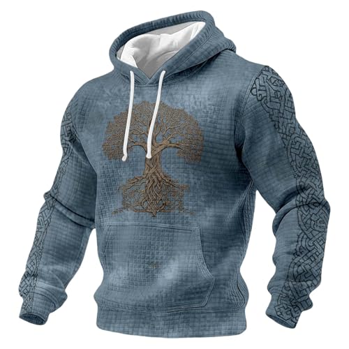 Sweat homme chaud en coton pour l'hiver : protégez-vous du froid en bleu pétrole