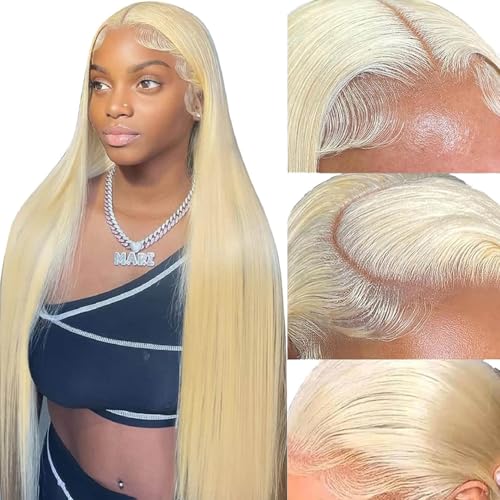 DUGPOB 24 Inch 613 13x6 Lace Front Wig Human Hair