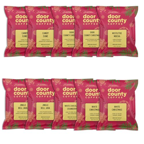 Gourmet Flavored Holiday Coffee Sampler Pack - 10