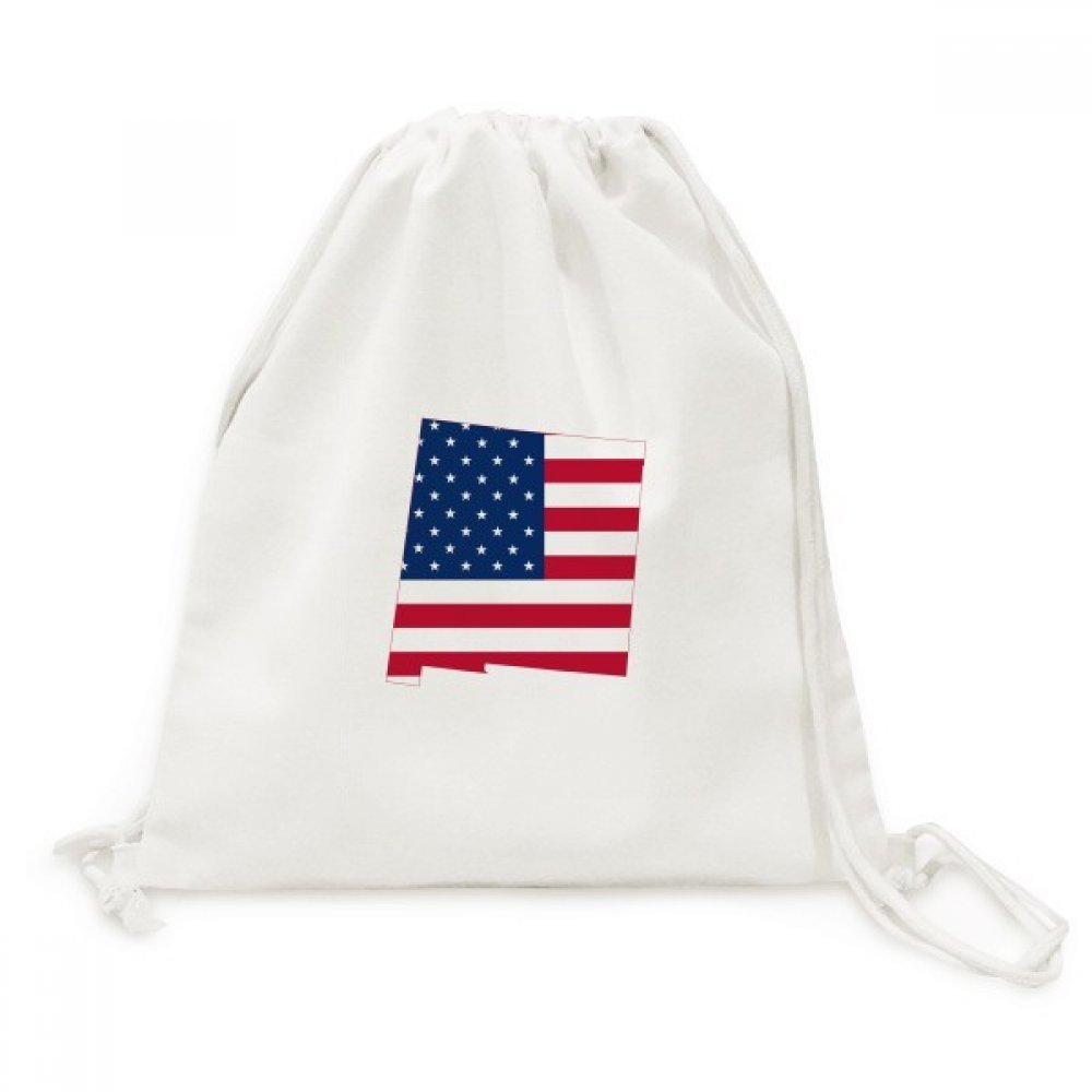 Sac à dos à cordon d'Amérique étoiles stripes léger en toile - 5