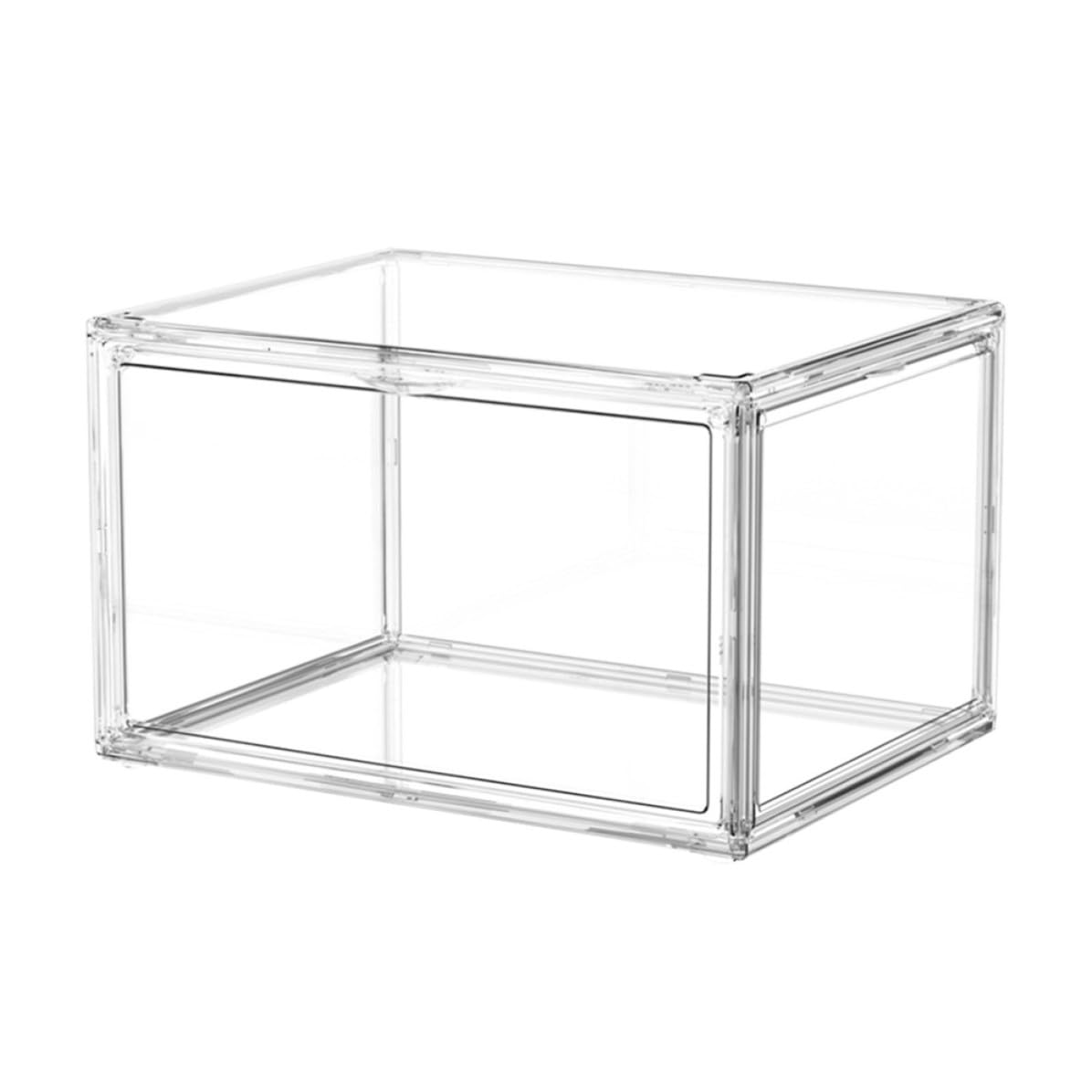 Contenitore per Libri in Plastica Coperchio Trasparente, Scatola di Stoccaggio Pratica e Versatile per Camera e Soggiorno, Design Semplice e Funzionale