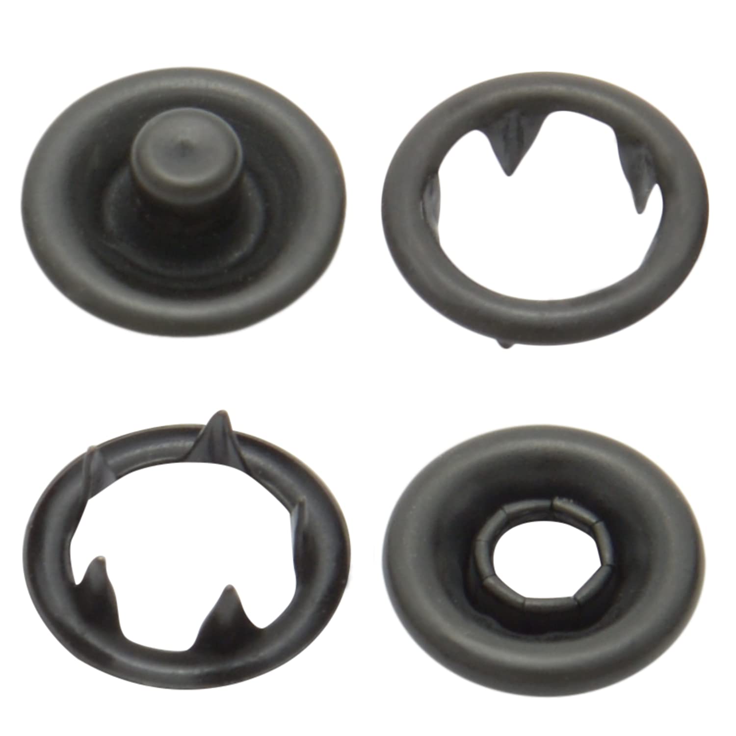Set di pressa a pressione con leva, utensili a pressione e 50 bottoni a pressione in jersey, 8 mm, madreperla, ottone, senza cuciture, antiruggine, pressa a mano, fai da te
