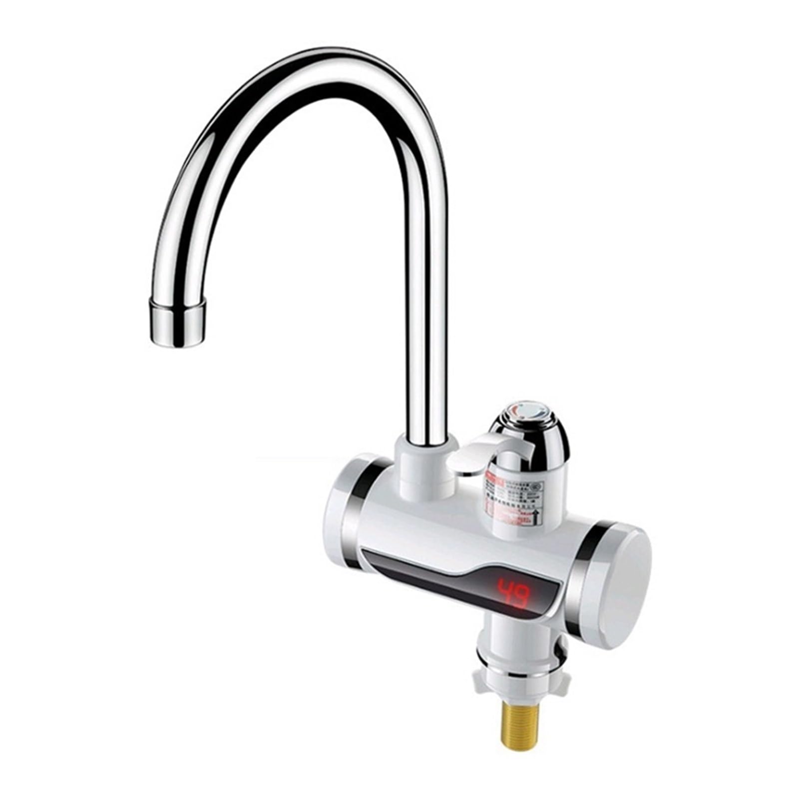 Scaldabagno istantaneo elettrico da 1 pezzo, rubinetto del riscaldatore del rubinetto dell'acqua calda della cucina, scaldabagno senza serbatoio del rubinetto del riscaldamento a freddo