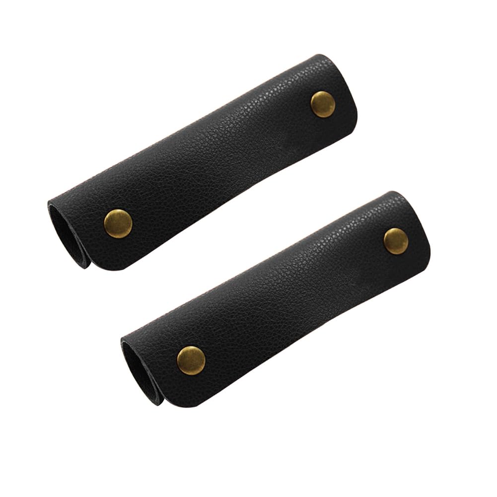 2Pcs PU Leather Handbag Handle Covers Purse Strap Protectors Wrap Guards for Luggage Bag Handles DIY Craft Repair Supplies
