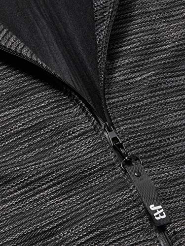 JAB Jaqueta Jacquard Listrado Masculino, G, Preto