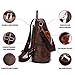 CHERUTY Women Backpack Purse PU Leather Anti-theft Casual Shoulder Bag Fashion Ladies Satchel Bags(Brown)